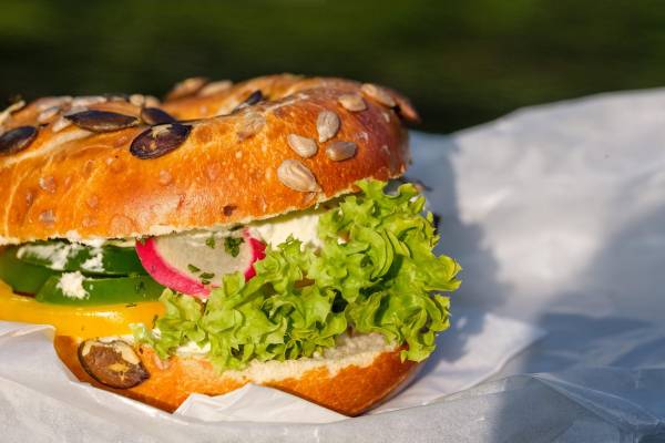 Mini bagel saumon