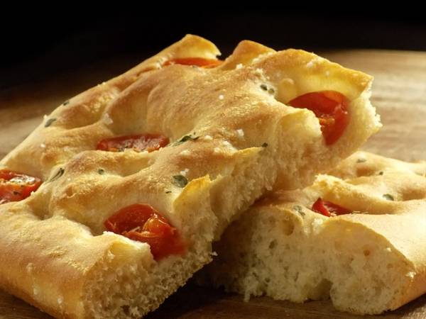 Mini focaccia poulet