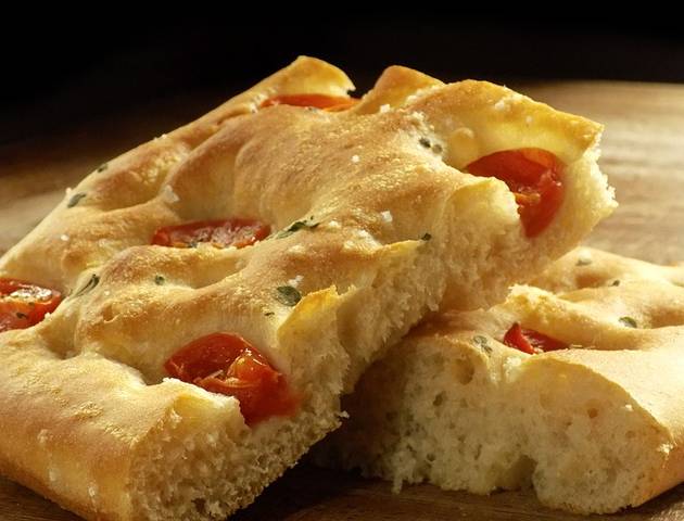 Mini focaccia poulet