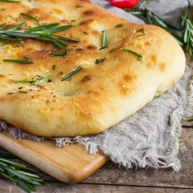 Mini focaccia veggie
