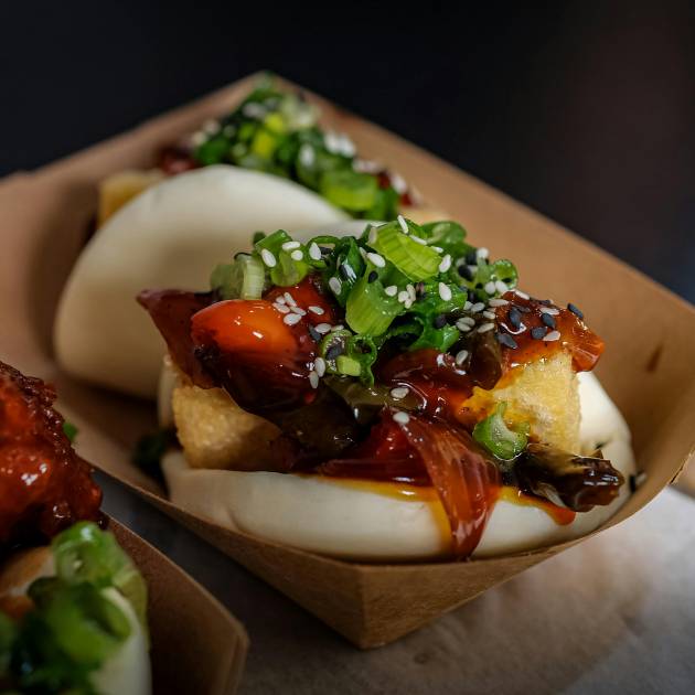 Mini gua bao poulet