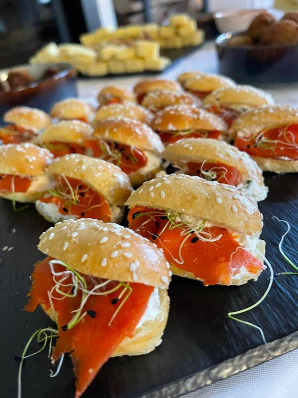 Mini navette au saumon