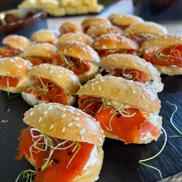 Mini navette au saumon
